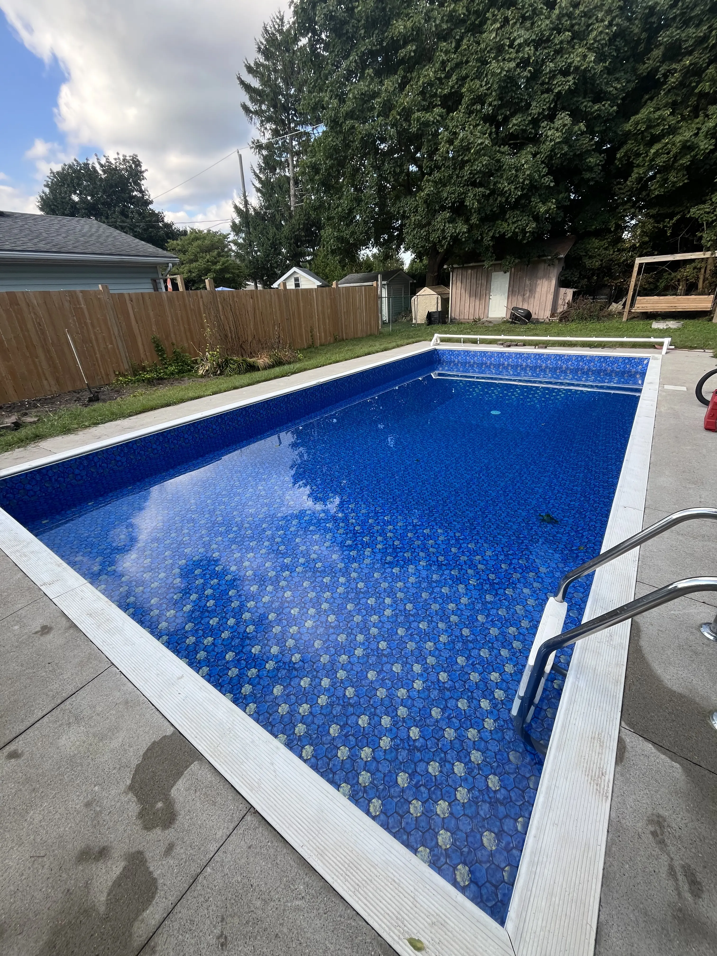 Pool liner installation